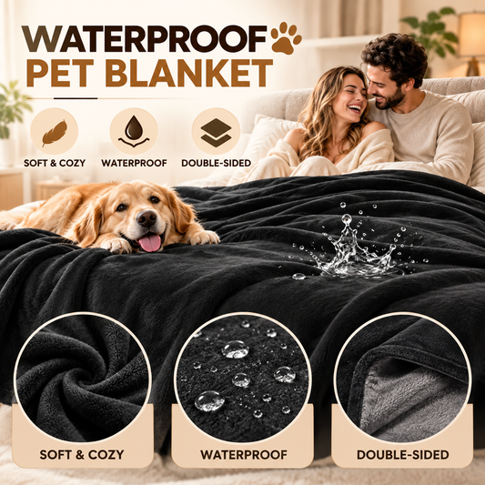 Waterproof Pet Blanket - Soft • Double-Sided • Leakproof