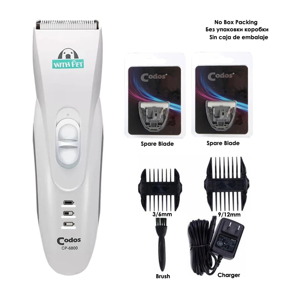 🐶🐱 Professional Pet Trimmer - CP6800 • Cordless • Easy Grooming