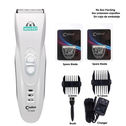 🐶🐱 Professional Pet Trimmer - CP6800 • Cordless • Easy Grooming