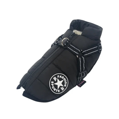 PawHug™ Winter Dog Jacket with Built-In Harness