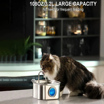 Smart Cat Water Fountain — 3.2L - Sensor • Auto Filter • Ultra Quiet