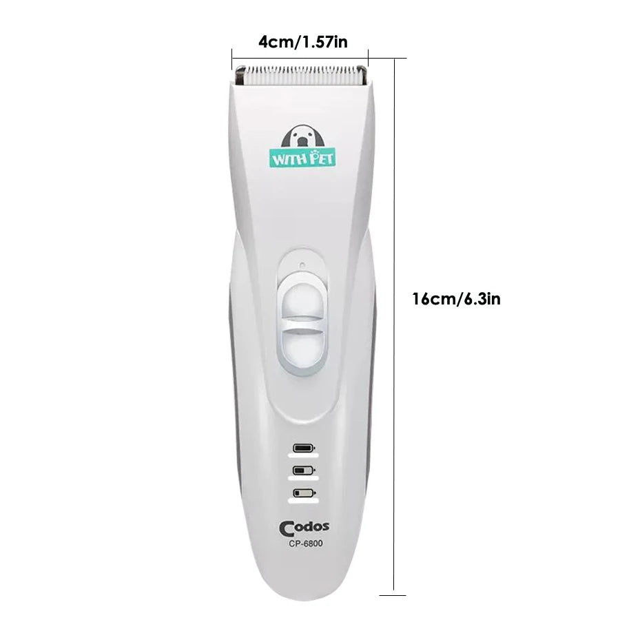 🐶🐱 Professional Pet Trimmer - CP6800 • Cordless • Easy Grooming