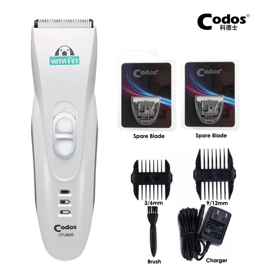 🐶🐱 Professional Pet Trimmer - CP6800 • Cordless • Easy Grooming