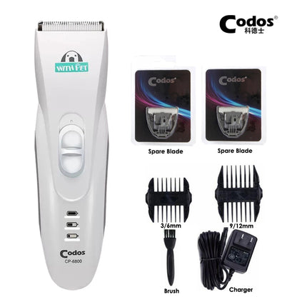🐶🐱 Professional Pet Trimmer - CP6800 • Cordless • Easy Grooming