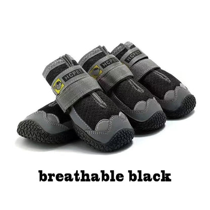 Dog boots — breathable black