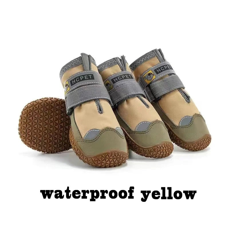 Dog boots — waterproof yellow