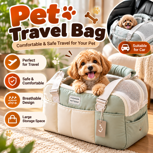 Large Capacity Pet Carrier Bag — Breathable, Warm & Portable